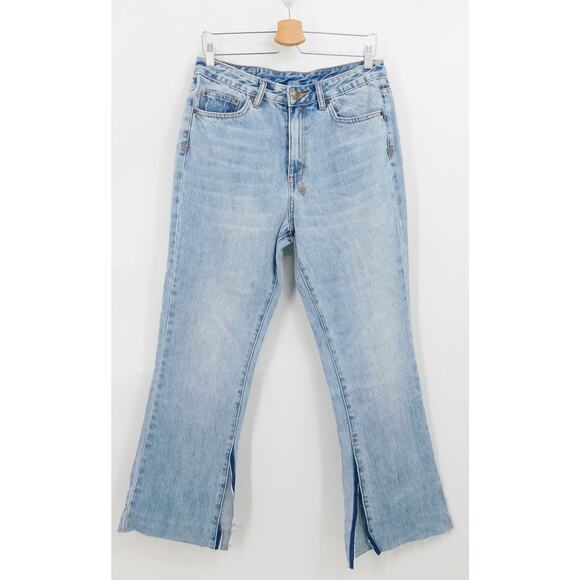 Ksubi Women's Blue High Rise Skinny Kick'n Flare Cropped Denim‎ Jeans Size 29 - Picture 2 of 8